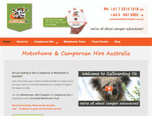 Tablet Screenshot of gallivantingoz.com.au